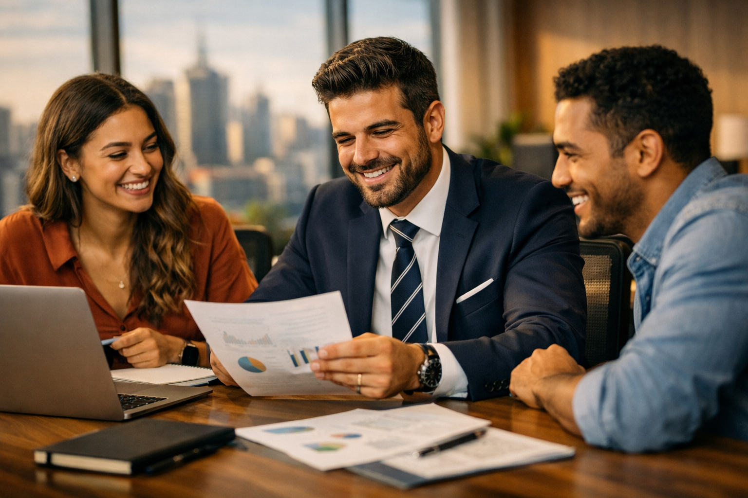 Equipe trabalhando junta — seguro empresarial para equipes em Curitiba