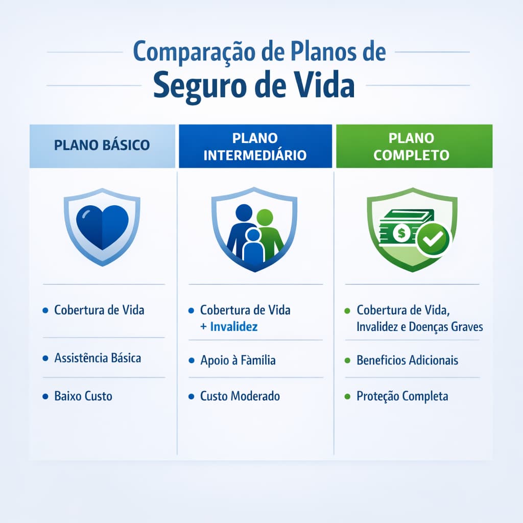 Comparação de planos seguro de vida: preços e coberturas