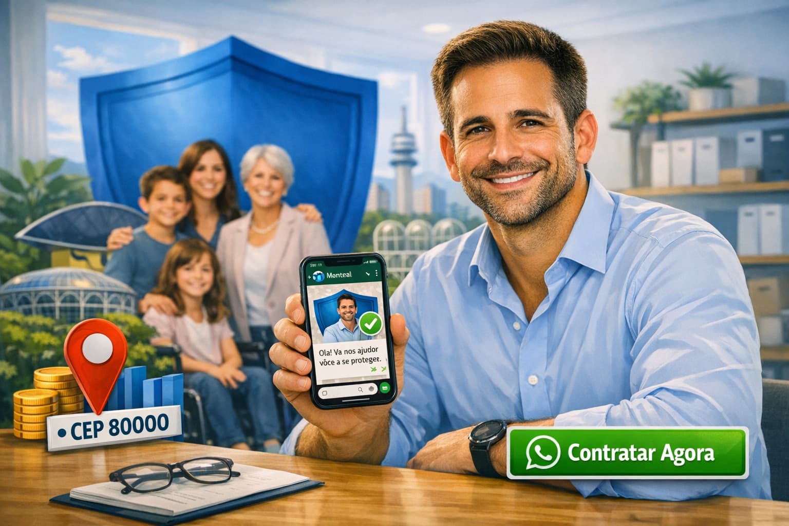 Contratar morte acidental: fácil via WhatsApp