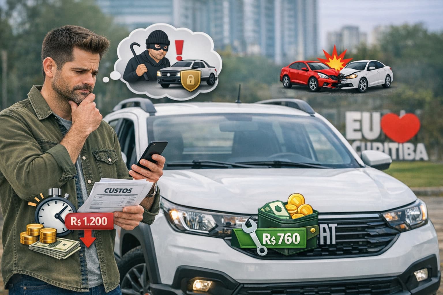 Seguro Fiat Strada em Curitiba