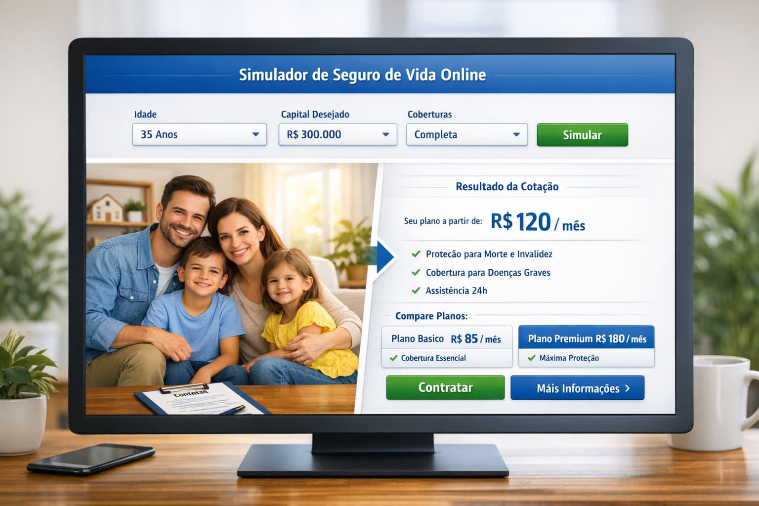 Simulador online de seguro de vida: cotação grátis e sem compromisso