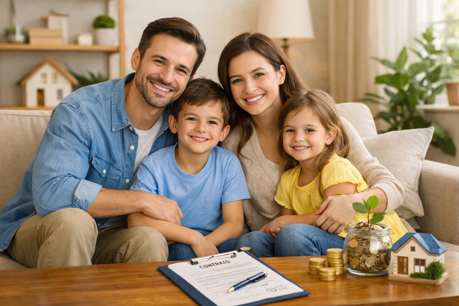 Tranquilidade financeira: família protegida e segura para o futuro